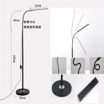 LED Floor Lamp 360° Adjustable Standing Lamp Reading Gooseneck Light